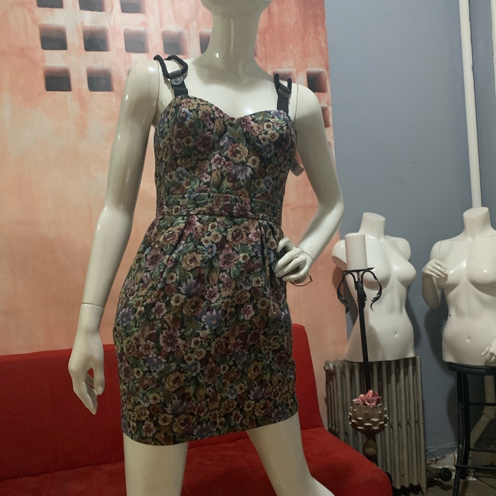 BCBG flora fit and flare dress